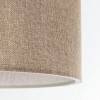 GloboStar® LOFTY 204-0090 Μοντέρνο Κρεμαστό Φωτιστικό Kαπέλο Μονόφωτο 1 x E27 IP20 Μπεζ Ύφασμα -Μ38 x Π38 x Υ70cm