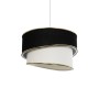 GLOBOSTAR® CYCLOP 204-0103 Μοντέρνο Κρεμαστό Φωτιστικό Οροφής με Ντουί 1 x E27 AC 220-240V IP20 - Μαύρο & Λευκό - Μ31 x Π31 x Υ21cm