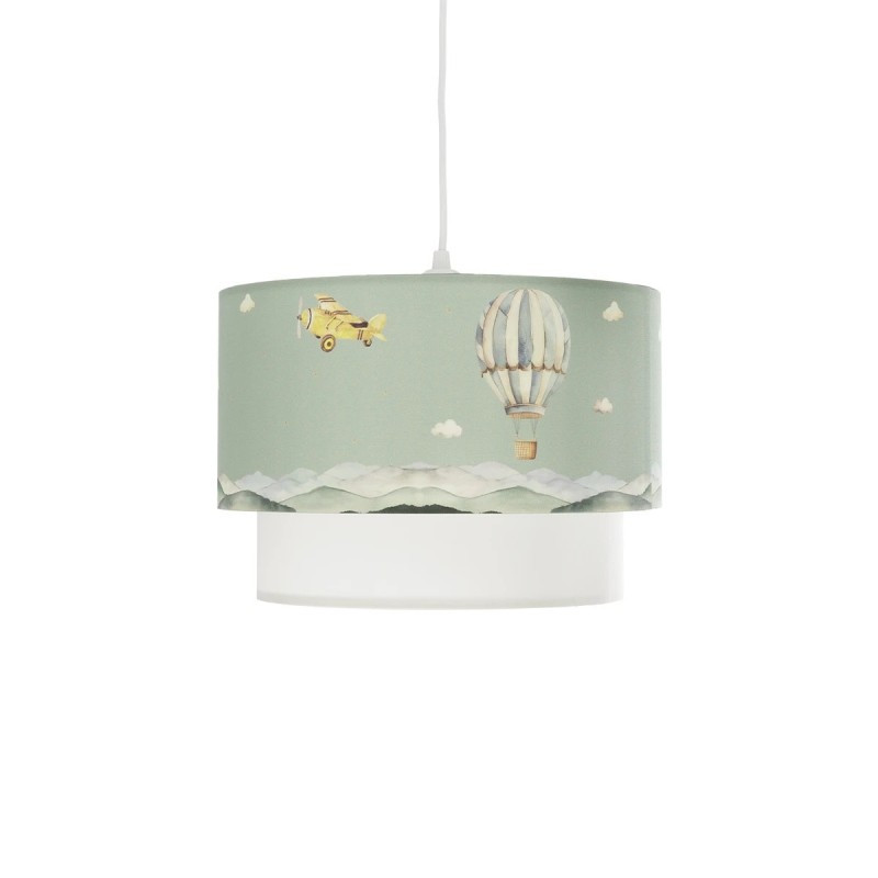 GloboStar® BALLON 204-0120 Παιδικό Κρεμαστό Φωτιστικό Φιγούρα Μονόφωτο 1 x E27 IP20 Πολύχρωμο Ύφασμα - Μ30 x Π30 x Υ70cm