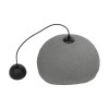 GloboStar® STONE 204-0122 Μοντέρνο Κρεμαστό Φωτιστικό Καμπάνα Μονόφωτο 1 x E27 IP20 Γκρι Σκoύρο Πολυστερίνη με Ρητίνη - Μ31.5 x Π35 x Υ26cm