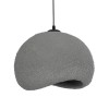 GloboStar® STONE 204-0122 Μοντέρνο Κρεμαστό Φωτιστικό Καμπάνα Μονόφωτο 1 x E27 IP20 Γκρι Σκoύρο Πολυστερίνη με Ρητίνη - Μ31.5 x Π35 x Υ26cm
