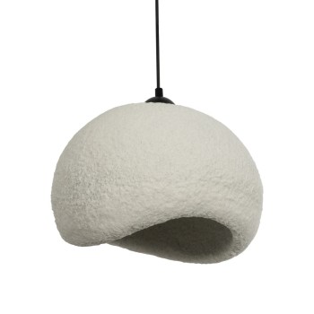 GLOBOSTAR® STONE 204-0124 Μοντέρνο Κρεμαστό Φωτιστικό Οροφής με Ντουί 1 x E27 AC 220-240V IP20 - Γκρι - Μ35 x Π31 x Υ26cm