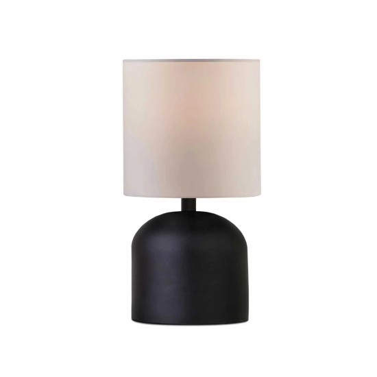 GloboStar® LOREN 204-0138 Μοντέρνο Eπιτραπέζιο Φωτιστικό Μονόφωτο 1 x E27 IP20 Μαύρο Μέταλλο με Μπεζ Ύφασμα - Μ15 x Π15 x Υ31cm GloboStar® LOREN 204-0138 Μοντέρνο Eπιτραπέζιο Φωτιστικό Μονόφωτο 1 x E27 IP20 Μαύρο Μέταλλο με Μπεζ Ύφασμα - Μ15 x Π15 x Υ31cm