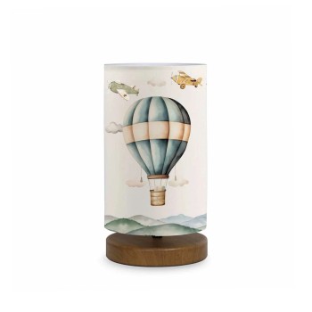 GLOBOSTAR® BALLON 204-0145 Παιδικό Επιτραπέζιο Φωτιστικό Πορτατίφ με Ντουί 1 x E14 AC 220-240V IP20 - Πολύχρωμο - Μ15 x Π15 x Υ30cm