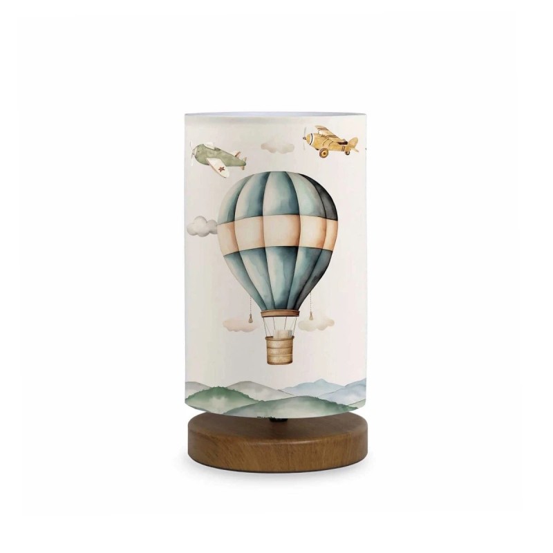 GloboStar® BALLON 204-0145 Παιδικό Eπιτραπέζιο Φωτιστικό Φιγούρα Μονόφωτο 1 x E27 IP20 Πολύχρωμο Ύφασμα - Μ15 x Π15 x Υ30cm