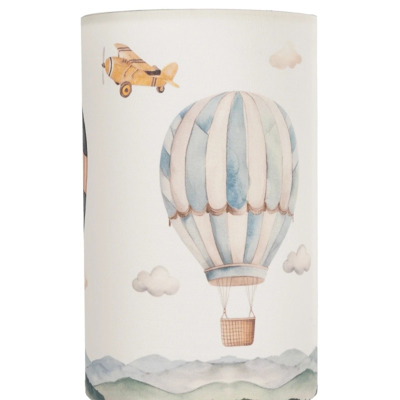GloboStar® BALLON 204-0145 Παιδικό Eπιτραπέζιο Φωτιστικό Φιγούρα Μονόφωτο 1 x E27 IP20 Πολύχρωμο Ύφασμα - Μ15 x Π15 x Υ30cm