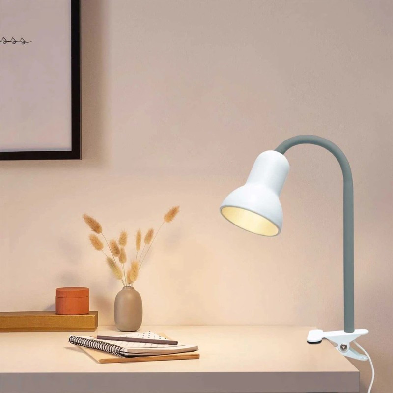 GloboStar® TAVOLO 204-0152 Παιδικό Eπιτραπέζιο Φωτιστικό Μονόφωτο 1 x E27 IP20 Πράσινο & Λευκό Πλαστικό - Μ11 x Π9 x Υ35cm