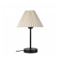 GLOBOSTAR® ORACLE 204-0156 Μοντέρνο Επιτραπέζιο Φωτιστικό Πορτατίφ με Ντουί 1 x E27 AC 220-240V IP20 - Μαύρο & Μπεζ - Μ22 x Π22 x Υ36cm