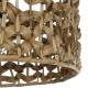 GloboStar® POMEGRANDE 204-0160 Boho Κρεμαστό Φωτιστικό Kαπέλο Μονόφωτο 1 x E27 IP20 Καφέ Rattan - Μ29 x Π29 x Υ16cm