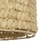 GloboStar® POMEGRANDE 204-0161 Boho Κρεμαστό Φωτιστικό Kαπέλο Μονόφωτο 1 x E27 IP20 Μπεζ Rattan - Μ29 x Π29 x Υ15cm