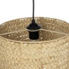 GloboStar® POMEGRANDE 204-0161 Boho Κρεμαστό Φωτιστικό Kαπέλο Μονόφωτο 1 x E27 IP20 Μπεζ Rattan - Μ29 x Π29 x Υ15cm