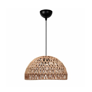 GLOBOSTAR® SAND 204-0167 Boho Κρεμαστό Φωτιστικό Οροφής με Ντουί 1 x E27 AC 220-240V IP20 - Μπεζ - Μ29 x Π29 x Υ16cm