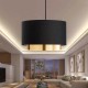 GLOBOSTAR® BASIL 204-0174 Μοντέρνο Κρεμαστό Φωτιστικό Οροφής με Ντουί 1 x E27 AC 220-240V IP20 - Μαύρο & Χρυσό - Μ30 x Π30 x Υ20cm GloboStar® BASIL 204-0174 Μοντέρνο Κρεμαστό Φωτιστικό Kαπέλο Μονόφωτο 1 x E27 IP20 Μαύρο & Χρυσό Ύφασμα - Μ30 x Π30 x Υ20cm