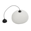 GloboStar® STONE 204-0176 Μοντέρνο Κρεμαστό Φωτιστικό Καμπάνα Μονόφωτο 1 x E27 IP20 Λευκή Πολυστερίνη με Λευκή Ρητίνη - Μ31.5 x Π35 x Υ26cm