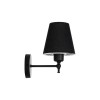 GloboStar® ELEGANTE 204-0185 Μοντέρνο Φωτιστικό Τοίχου Απλίκα Μονόφωτο 1 x E27 AC 220-240V IP20 Μαύρο - Μ14 x Π14 x Υ26cm