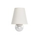 GloboStar® ELEGANTE 204-0187 Μοντέρνο Φωτιστικό Τοίχου Απλίκα Μονόφωτο 1 x E27 AC 220-240V IP20 Μπεζ & Λευκό - Μ14 x Π14 x Υ26cm