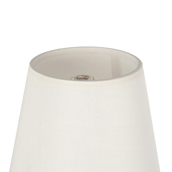 GloboStar® ELEGANTE 204-0187 Μοντέρνο Φωτιστικό Τοίχου Απλίκα Μονόφωτο 1 x E27 AC 220-240V IP20 Μπεζ & Λευκό - Μ14 x Π14 x Υ26cm