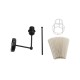 GloboStar® LING 204-0188 Μοντέρνο Φωτιστικό Τοίχου Απλίκα Μονόφωτο 1 x E27 AC 220-240V IP20 Μπεζ & Μαύρο - Μ22 x Π22 x Υ50cm GloboStar® LING 204-0188 Μοντέρνο Φωτιστικό Τοίχου Απλίκα Μονόφωτο 1 x E27 AC 220-240V IP20 Μπεζ & Μαύρο - Μ22 x Π22 x Υ50cm