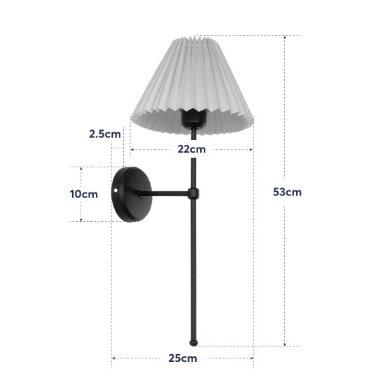 GloboStar® LING 204-0188 Μοντέρνο Φωτιστικό Τοίχου Απλίκα Μονόφωτο 1 x E27 AC 220-240V IP20 Μπεζ & Μαύρο - Μ22 x Π22 x Υ50cm GloboStar® LING 204-0188 Μοντέρνο Φωτιστικό Τοίχου Απλίκα Μονόφωτο 1 x E27 AC 220-240V IP20 Μπεζ & Μαύρο - Μ22 x Π22 x Υ50cm