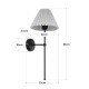 GloboStar® LING 204-0188 Μοντέρνο Φωτιστικό Τοίχου Απλίκα Μονόφωτο 1 x E27 AC 220-240V IP20 Μπεζ & Μαύρο - Μ22 x Π22 x Υ50cm GloboStar® LING 204-0188 Μοντέρνο Φωτιστικό Τοίχου Απλίκα Μονόφωτο 1 x E27 AC 220-240V IP20 Μπεζ & Μαύρο - Μ22 x Π22 x Υ50cm