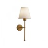 GloboStar® LING 204-0189 Μοντέρνο Φωτιστικό Τοίχου Απλίκα Μονόφωτο 1 x E27 AC 220-240V IP20 Μπεζ & Μαύρο - Μ13 x Π13 x Υ50cm
