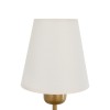 GloboStar® LING 204-0189 Μοντέρνο Φωτιστικό Τοίχου Απλίκα Μονόφωτο 1 x E27 AC 220-240V IP20 Μπεζ & Μαύρο - Μ13 x Π13 x Υ50cm