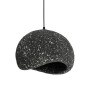 GLOBOSTAR® STONE 204-0194 Μοντέρνο Κρεμαστό Φωτιστικό Οροφής με Ντουί 1 x E27 AC 220-240V IP20 - Μαύρο - Μ35 x Π31 x Υ26cm