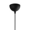 GloboStar® STONE 204-0194 Μοντέρνο Κρεμαστό Φωτιστικό Καμπάνα Μονόφωτο 1 x E27 IP20 Μαύρο Με Λευκό Πολυστερίνη με Ρητίνη - Μ35 x Π31 x Υ26cm