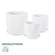 GloboStar® Artificial Garden KARPATHOS 20463 ΣΕΤ 3 Πήλινα Κεραμικά Κασπώ Γλάστρες - Flower Pots Λευκό A:Φ10cm x Υ10cm B:Φ13cm x Υ13.5cm C:Φ16cm x Υ16.5cm GloboStar® Artificial Garden KARPATHOS 20463 ΣΕΤ 3 Πήλινα Κεραμικά Κασπώ Γλάστρες - Flower Pots Λευκό A:Φ10cm x Υ10cm B:Φ13cm x Υ13.5cm C:Φ16cm x Υ16.5cm
