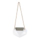 GloboStar® Artificial Garden HERAKLIO 20467 Κρεμαστό Πήλινο Κεραμικό Κασπώ Γλάστρα - Flower Pot Λευκό Μ13.5 x Π15.5 x Υ37cm GloboStar® Artificial Garden HERAKLIO 20467 Κρεμαστό Πήλινο Κεραμικό Κασπώ Γλάστρα - Flower Pot Λευκό Μ13.5cm x Π15.5 x Υ37cm