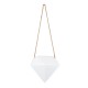 GloboStar® Artificial Garden HERAKLIO 20467 Κρεμαστό Πήλινο Κεραμικό Κασπώ Γλάστρα - Flower Pot Λευκό Μ13.5 x Π15.5 x Υ37cm GloboStar® Artificial Garden HERAKLIO 20467 Κρεμαστό Πήλινο Κεραμικό Κασπώ Γλάστρα - Flower Pot Λευκό Μ13.5cm x Π15.5 x Υ37cm