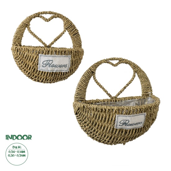 GloboStar® Artificial Garden MALTA 20478 ΣΕΤ 2 Επιτοίχια Ρατάν Πλεκτά Κασπώ Γλάστρες - Flower Pots Μπεζ A:Φ24cm x Υ14cm B:Φ30cm x Υ26cm GloboStar® Artificial Garden MALTA 20478 ΣΕΤ 2 Επιτοίχια Ρατάν Πλεκτά Κασπώ Γλάστρες - Flower Pots Μπεζ A:Φ24cm x Υ14cm B:Φ30cm x Υ26cm