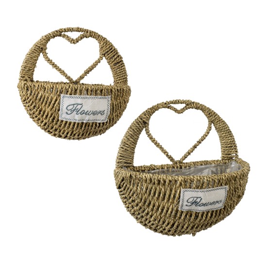 GloboStar® Artificial Garden MALTA 20478 ΣΕΤ 2 Επιτοίχια Ρατάν Πλεκτά Κασπώ Γλάστρες - Flower Pots Μπεζ A:Φ24cm x Υ14cm B:Φ30cm x Υ26cm GloboStar® Artificial Garden MALTA 20478 ΣΕΤ 2 Επιτοίχια Ρατάν Πλεκτά Κασπώ Γλάστρες - Flower Pots Μπεζ A:Φ24cm x Υ14cm B:Φ30cm x Υ26cm