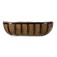 GloboStar® Artificial Garden OINOUSSES 20481 Επιτοίχιο Κασπώ Γλάστρα - Flower Pot από Φλοιό Καρύδας Καφέ Μ61cm x Π19cm x Υ18cm