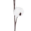 GloboStar® Artificial Garden COTTON BRANCH 20493 Τεχνητό Διακοσμητικό Κλαδί βαμβάκι Υ43cm