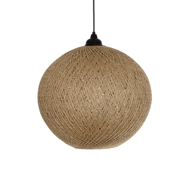 GLOBOSTAR® SOLEI 205-0001 Boho Κρεμαστό Φωτιστικό Οροφής με Ντουί 1 x E27 AC 220-240V IP20 - Μπεζ - M40 x Π40 x Υ45cm