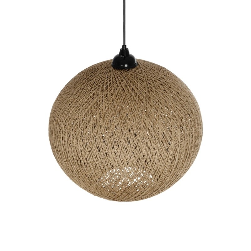 GLOBOSTAR® SOLEI 205-0001 Boho Κρεμαστό Φωτιστικό Οροφής με Ντουί 1 x E27 AC 220-240V IP20 - Μπεζ - M40 x Π40 x Υ45cm