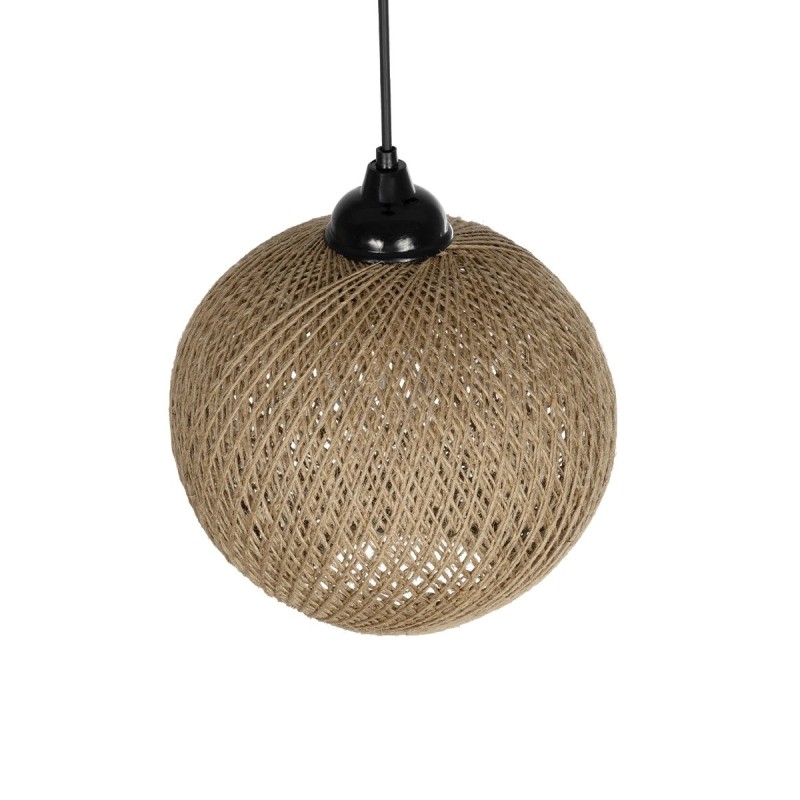 GLOBOSTAR® SOLEI 205-0003 Boho Κρεμαστό Φωτιστικό Οροφής με Ντουί 1 x E27 AC 220-240V IP20 - Μπεζ - M20 x Π20 x Υ25cm