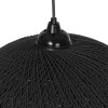 GLOBOSTAR® SOLEI 205-0004 Boho Κρεμαστό Φωτιστικό Οροφής με Ντουί 1 x E27 AC 220-240V IP20 - Μαύρο - M40 x Π40 x Υ45cm
