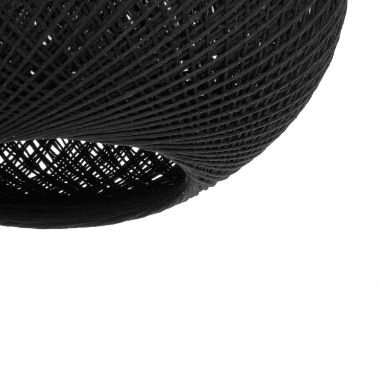 GLOBOSTAR® SOLEI 205-0005 Boho Κρεμαστό Φωτιστικό Οροφής με Ντουί 1 x E27 AC 220-240V IP20 - Μαύρο - M30 x Π30 x Υ35cm