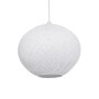 GLOBOSTAR® SOLEI 205-0007 Boho Κρεμαστό Φωτιστικό Οροφής με Ντουί 1 x E27 AC 220-240V IP20 - Λευκό - M40 x Π40 x Υ36cm