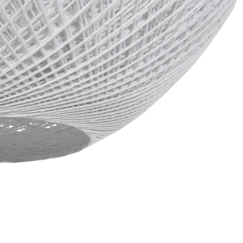 GLOBOSTAR® SOLEI 205-0007 Boho Κρεμαστό Φωτιστικό Οροφής με Ντουί 1 x E27 AC 220-240V IP20 - Λευκό - M40 x Π40 x Υ45cm