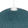 GLOBOSTAR® SOLEI 205-0010 Boho Κρεμαστό Φωτιστικό Οροφής με Ντουί 1 x E27 AC 220-240V IP20 - Τιρκουάζ - M40 x Π40 x Υ45cm