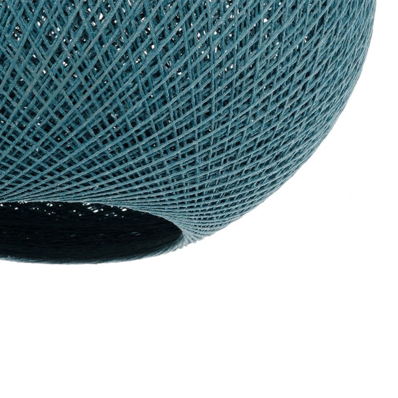 GLOBOSTAR® SOLEI 205-0010 Boho Κρεμαστό Φωτιστικό Οροφής με Ντουί 1 x E27 AC 220-240V IP20 - Τιρκουάζ - M40 x Π40 x Υ45cm