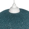 GLOBOSTAR® SOLEI 205-0011 Boho Κρεμαστό Φωτιστικό Οροφής με Ντουί 1 x E27 AC 220-240V IP20 - Τιρκουάζ - M30 x Π30 x Υ35cm