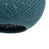 GLOBOSTAR® SOLEI 205-0011 Boho Κρεμαστό Φωτιστικό Οροφής με Ντουί 1 x E27 AC 220-240V IP20 - Τιρκουάζ - M30 x Π30 x Υ35cm