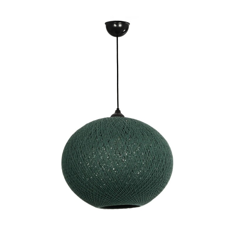 GLOBOSTAR® SOLEI 205-0013 Boho Κρεμαστό Φωτιστικό Οροφής με Ντουί 1 x E27 AC 220-240V IP20 - Πράσινο - M40 x Π40 x Υ45cm
