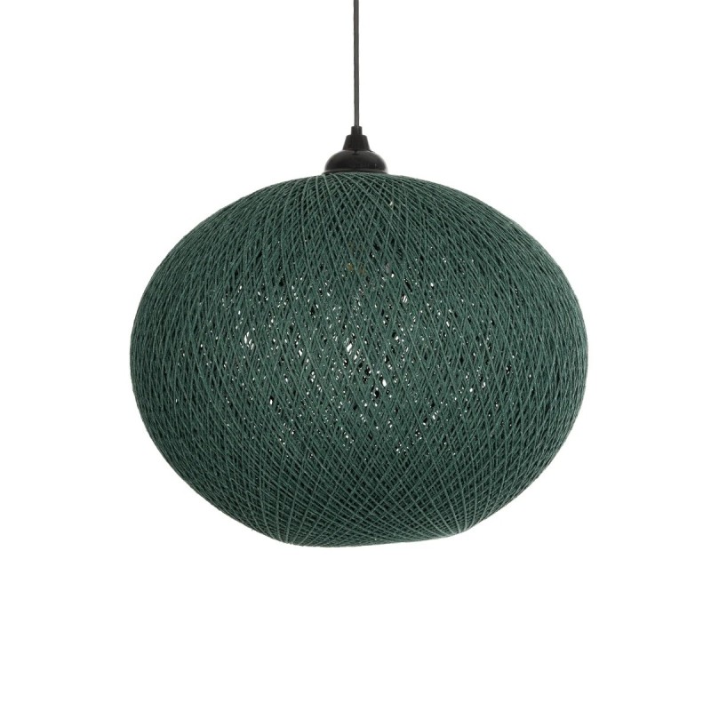 GLOBOSTAR® SOLEI 205-0013 Boho Κρεμαστό Φωτιστικό Οροφής με Ντουί 1 x E27 AC 220-240V IP20 - Πράσινο - M40 x Π40 x Υ45cm