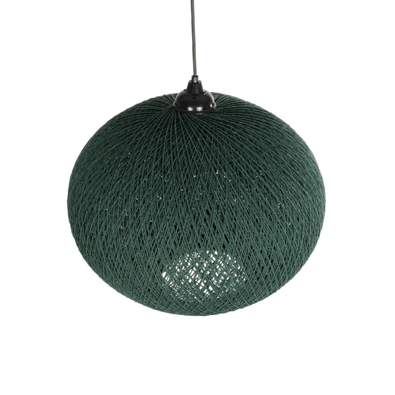GLOBOSTAR® SOLEI 205-0013 Boho Κρεμαστό Φωτιστικό Οροφής με Ντουί 1 x E27 AC 220-240V IP20 - Πράσινο - M40 x Π40 x Υ45cm