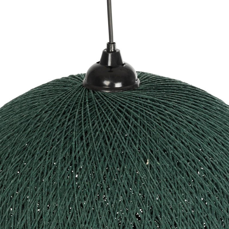GLOBOSTAR® SOLEI 205-0013 Boho Κρεμαστό Φωτιστικό Οροφής με Ντουί 1 x E27 AC 220-240V IP20 - Πράσινο - M40 x Π40 x Υ45cm